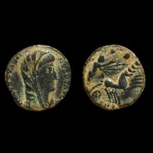 CONSTANTINE I the Great CHARIOT to G. HAND in HEAVEN Ancient Roman Coin